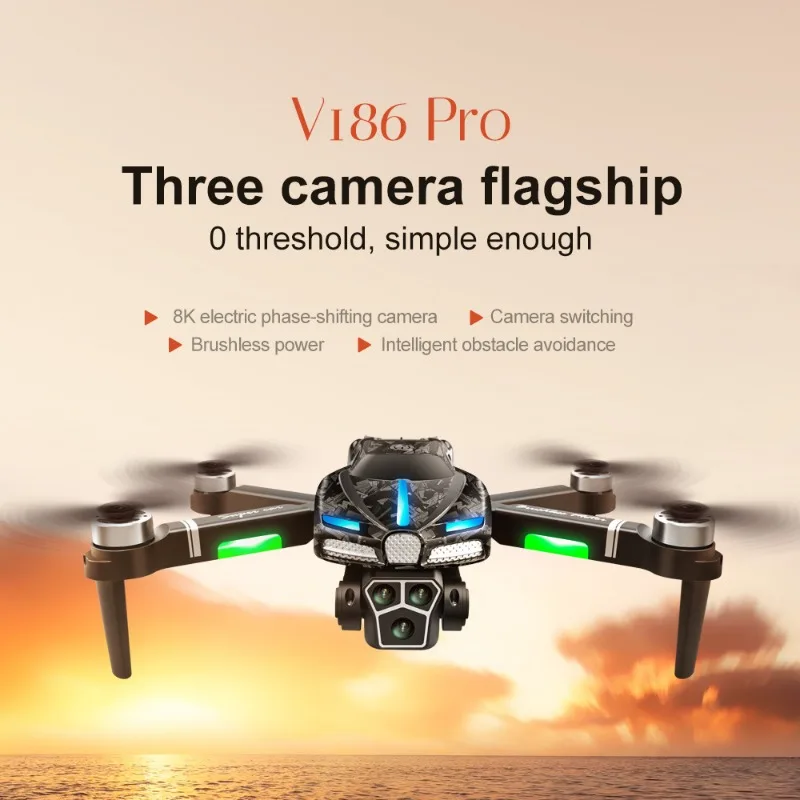 New V186 Pro Drone Professiona - Drone Gimbal 2 Axis บทวิจารณ์และราคา