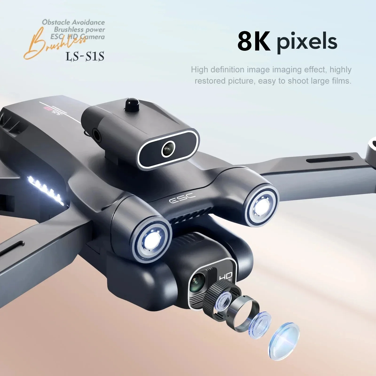 New S1S 5G GPS Drone Camera 8K - Drone Gimbal Brushless บทวิจารณ์และราคา