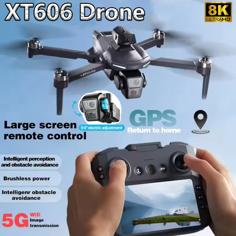 XT606 MAX GPS NEW Drone 8k Pro - Drone Gimbal Mount บทวิจารณ์และราคา