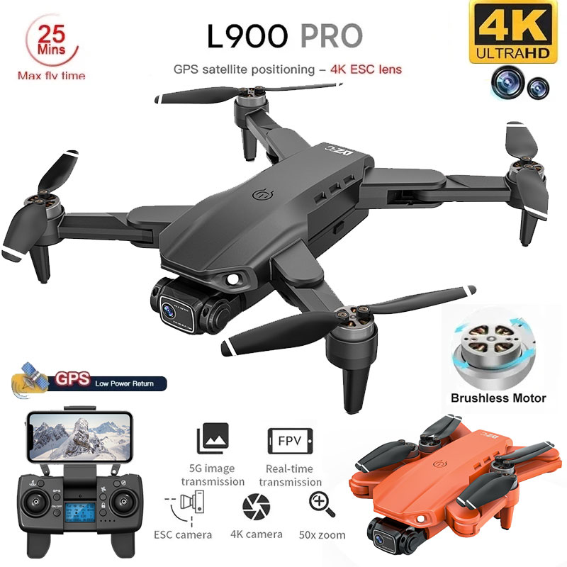 L900 Pro GPS Drone 4K Professi - Drone Gimbal Brushless บทวิจารณ์และราคา