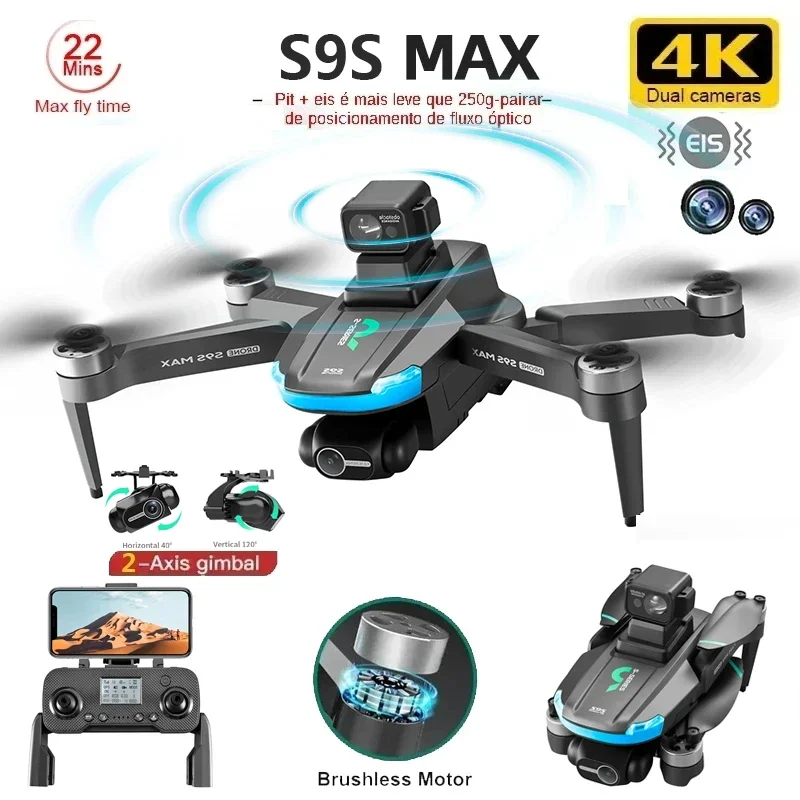 NEW S9S MAX MINI Drone 4K 2-Ax - Drone Gimbal 2 Axis บทวิจารณ์และราคา
