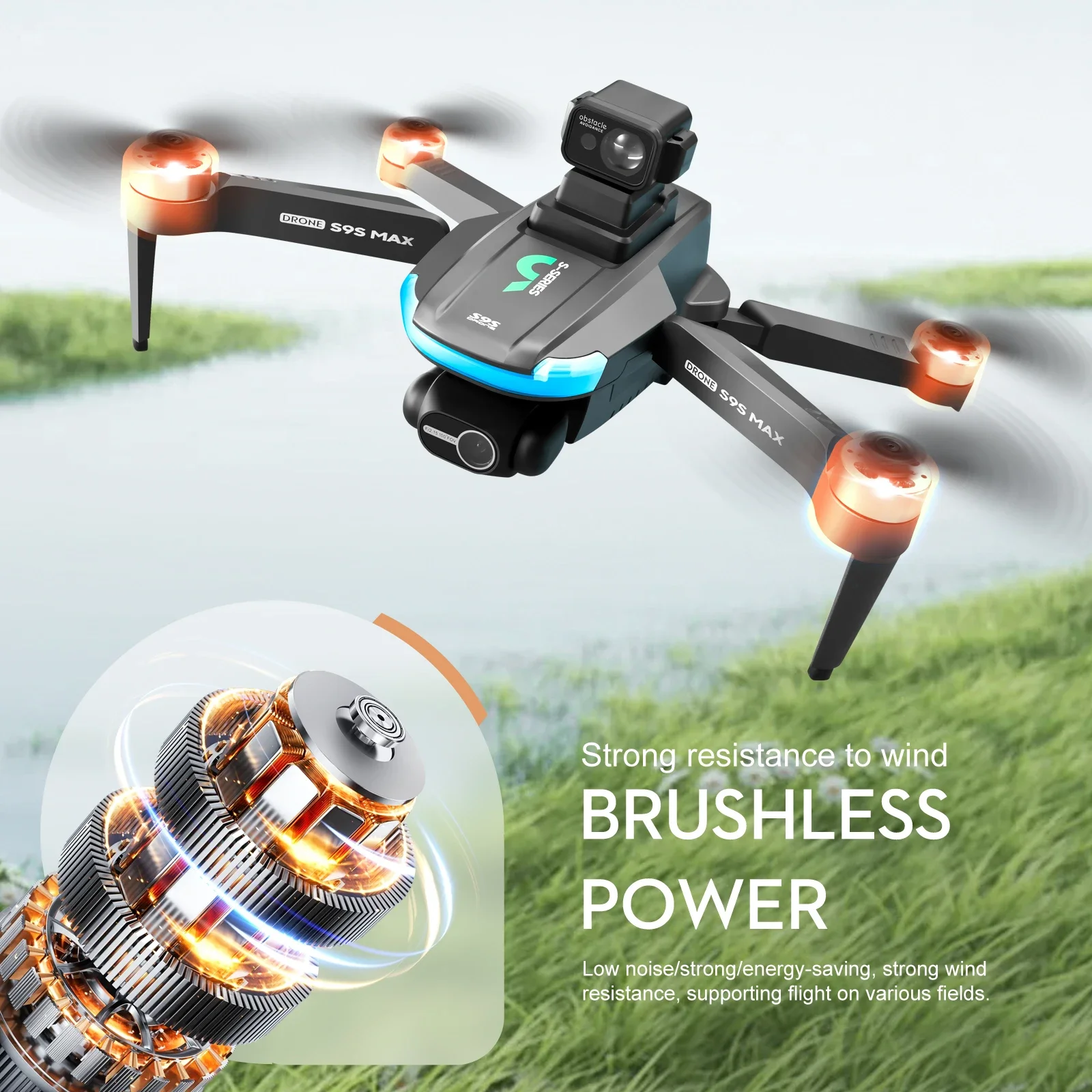 NEW S9S MAX MINI Drone 4K 2-Ax - Drone Gimbal 2 Axis บทวิจารณ์และราคา