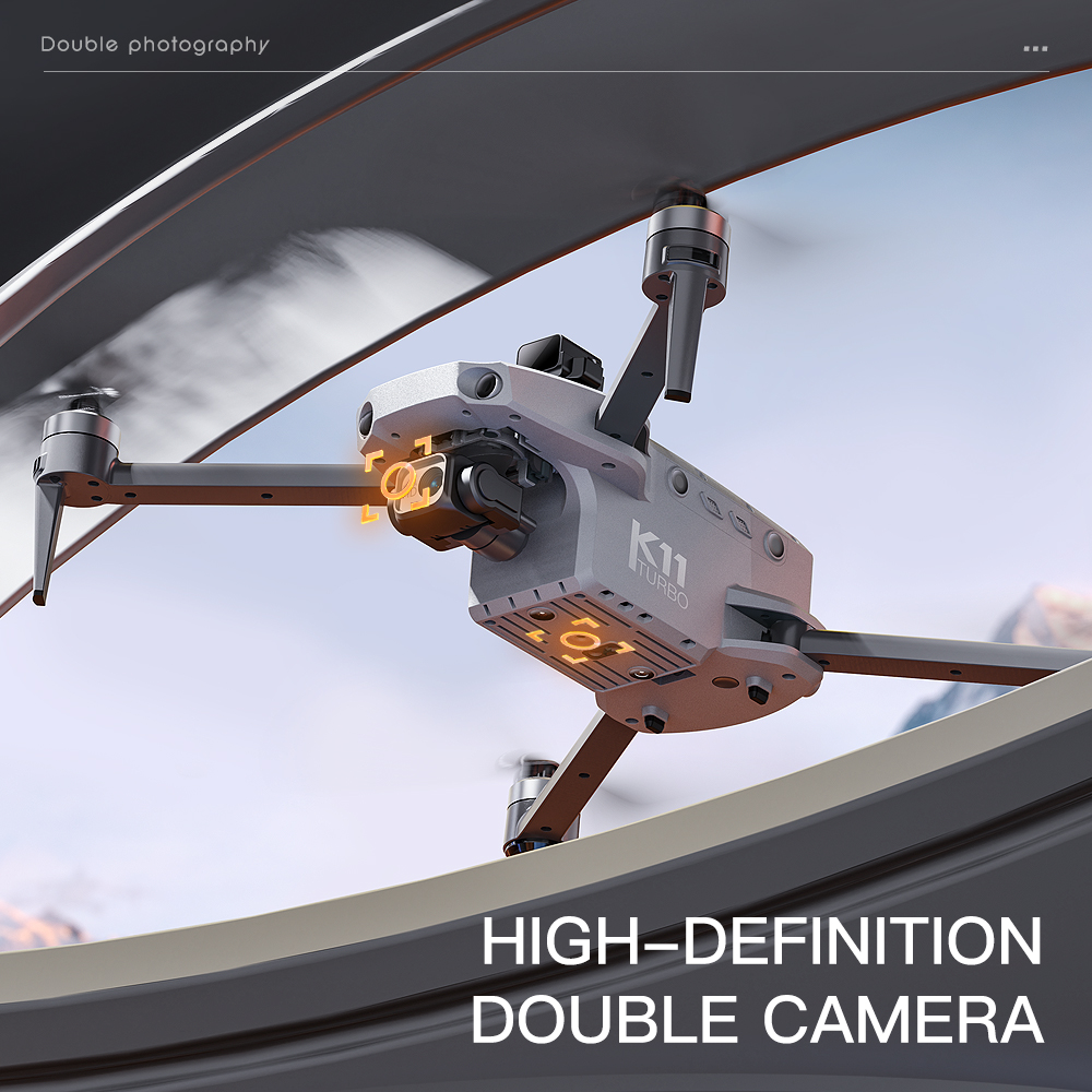 K11 Tubro Dual Camera GPS Dron - Drone Gimbal Mount บทวิจารณ์และราคา