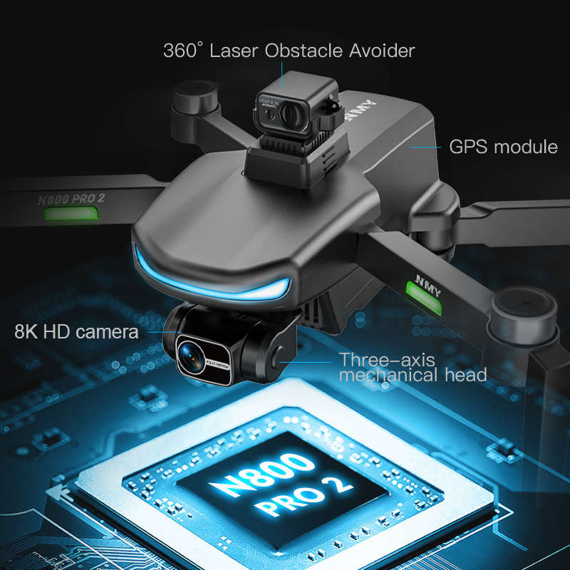 N800 PRO 2 GPS Drone Professio - Drone Gimbal 2 Axis บทวิจารณ์และราคา