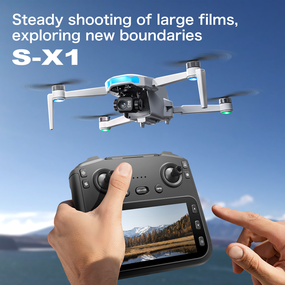 Lenovo S-X1 GPS Drone 8K HD pr - Drone Gimbal 3 Axis บทวิจารณ์และราคา