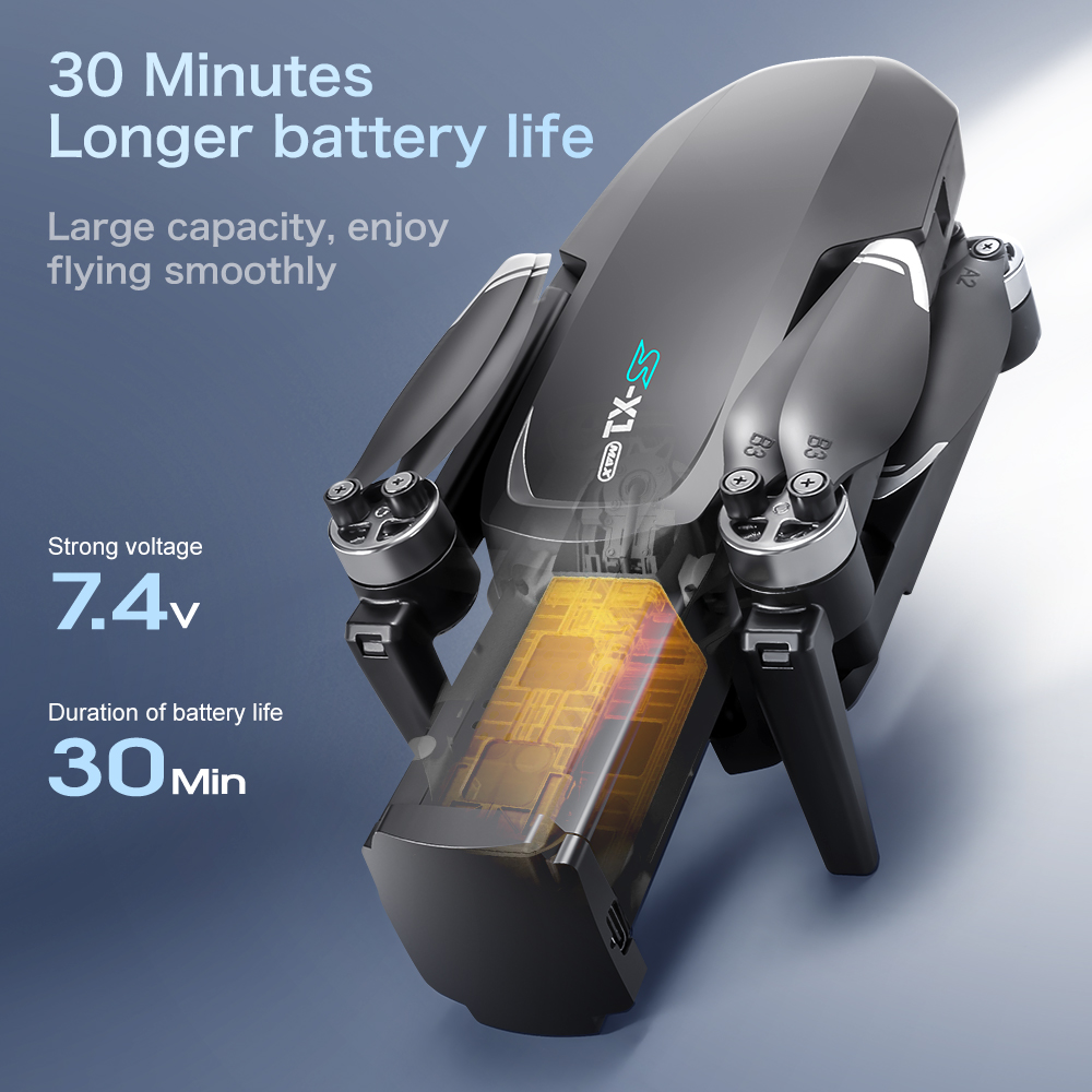 Lenovo S-X1 GPS Drone 8K HD pr - Drone Gimbal 3 Axis บทวิจารณ์และราคา