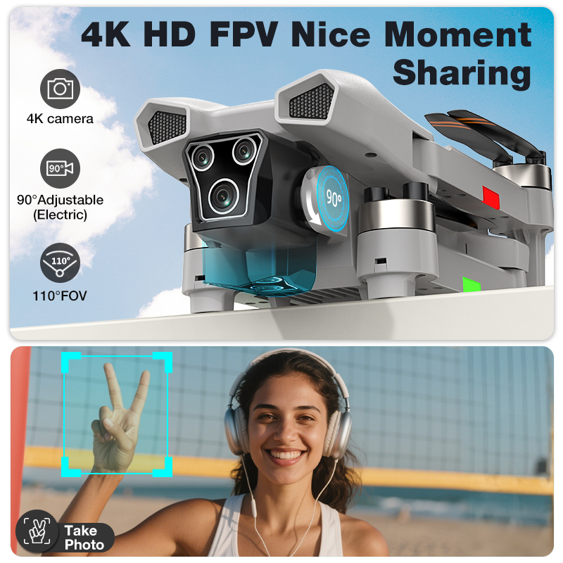 NEW Hot L017 Pro Drone Brushle - Drone Gimbal Brushless บทวิจารณ์และราคา