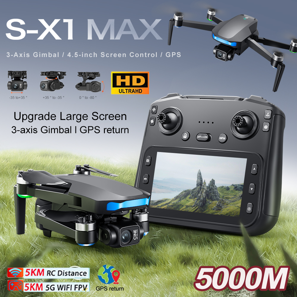 New S-X1 MAX Drone GPS 8K Prof - Drone Gimbal Mount บทวิจารณ์และราคา