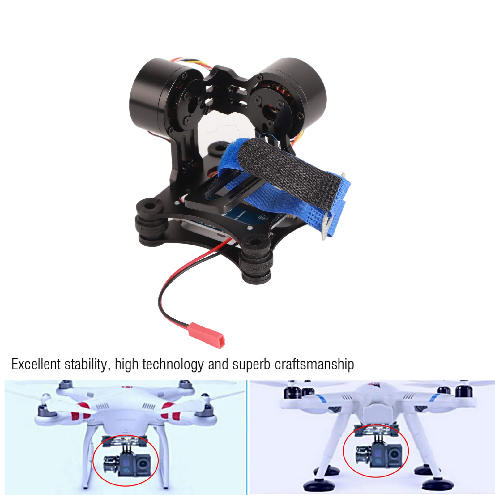 Brushless Camera Gimbal Metal  - Drone Gimbal For Gopro บทวิจารณ์และราคา