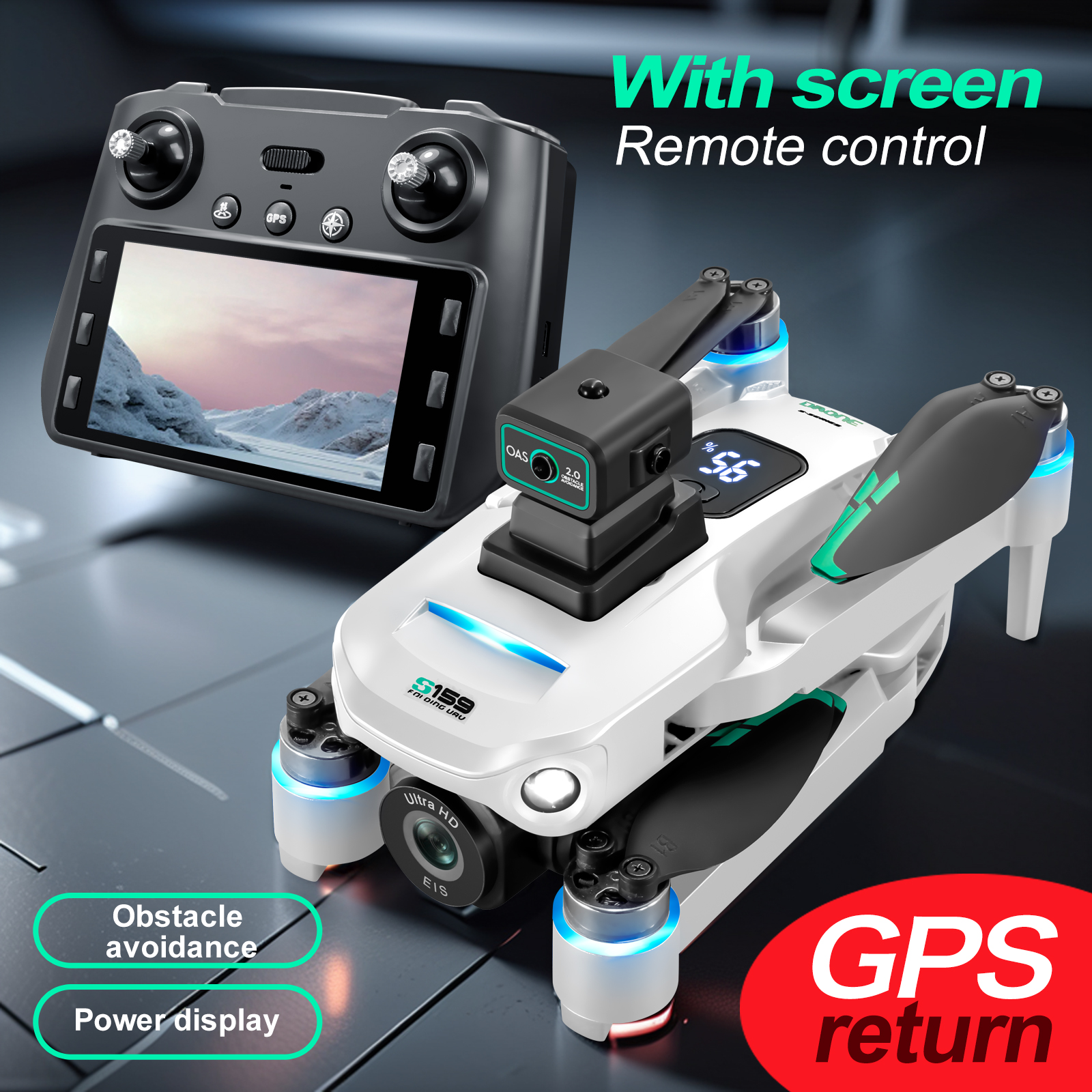 S159 GPS Drone 4K Profesional  - Drone Gimbal Brushless บทวิจารณ์และราคา