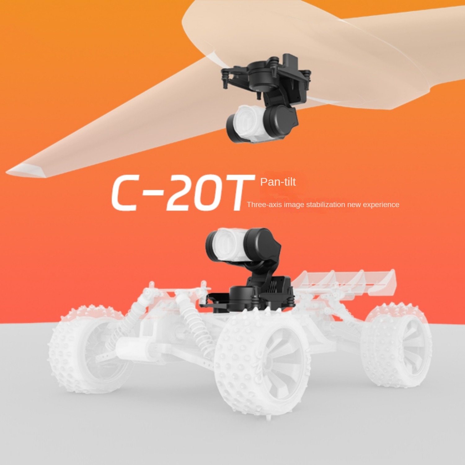 NCZOBOE  C-20T 3-Axis O4 FPV G - Drone Gimbal 3 Axis บทวิจารณ์และราคา